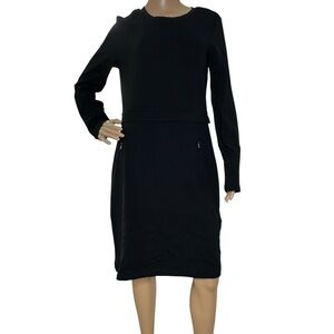 Athleta Black Long Sleeve Dress medium